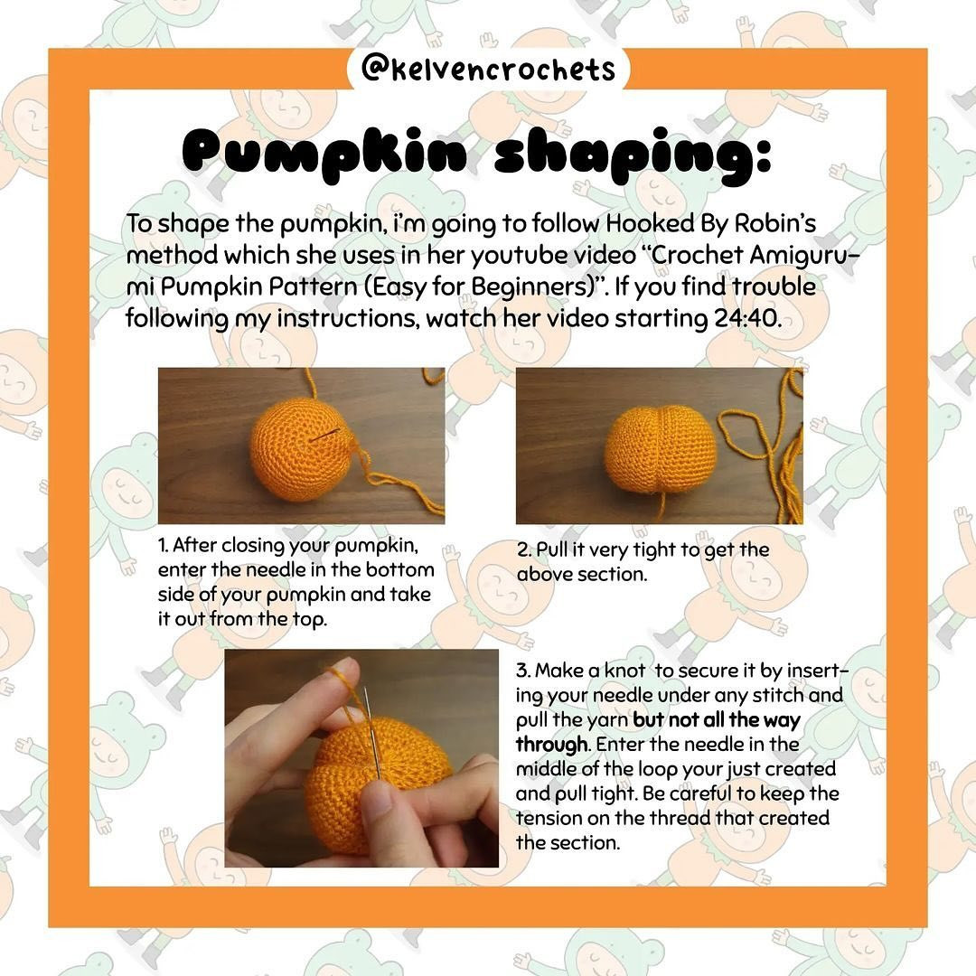 Adorable Crochet Pumpkin Creature Pattern Free Download