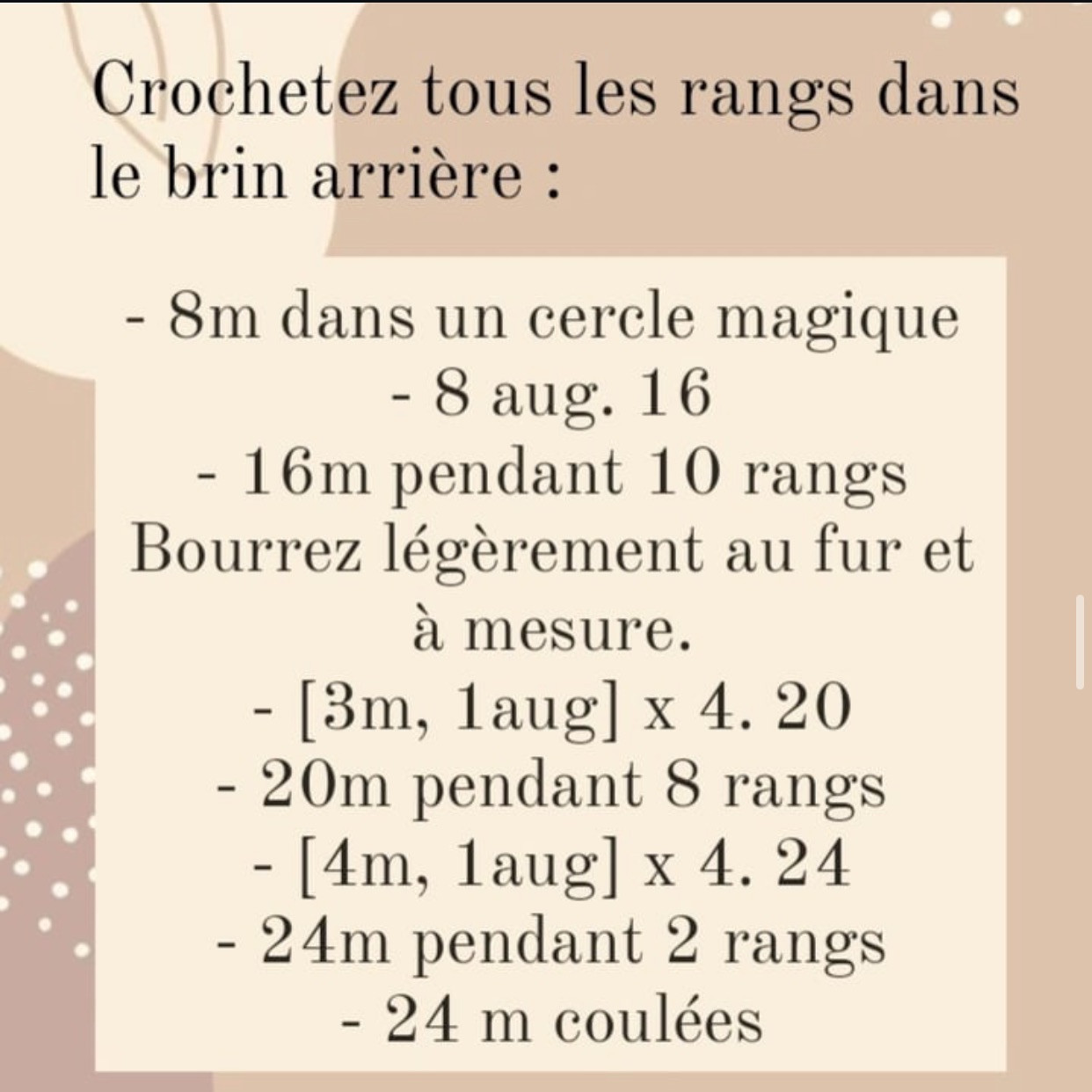 Adorable ensemble crochet champignon pour peluche douce