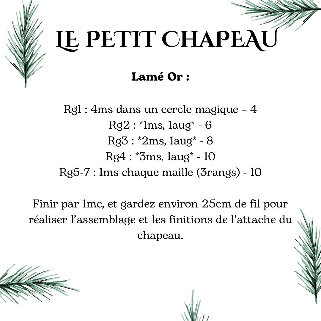 Adorable lapin crochet avec chapeau et col festif