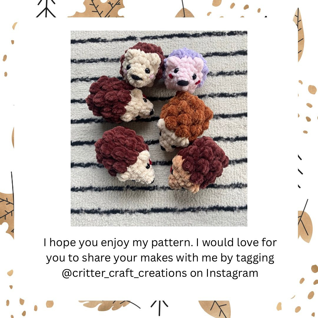 Adorable No-Sew Crochet Hedgehog Pattern for Craft Enthusiasts