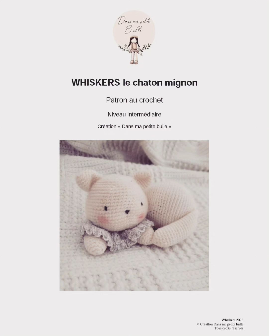 Adorable petit ours en crochet pour câlins doux