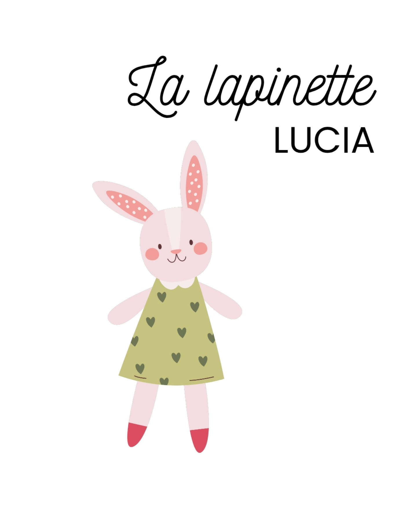 Adorable poupée crochet avec oreille de lapin rose gratuite