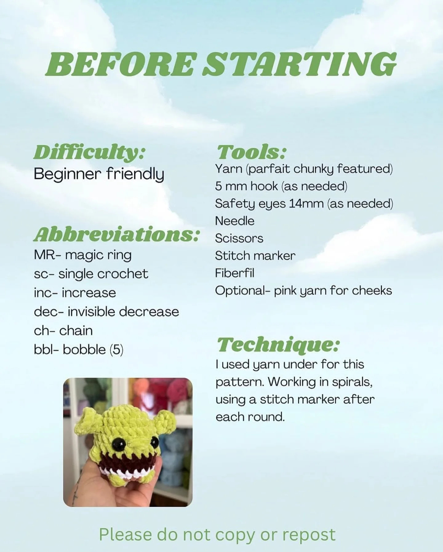 Adorable Shrek Crochet Pattern for Beginners