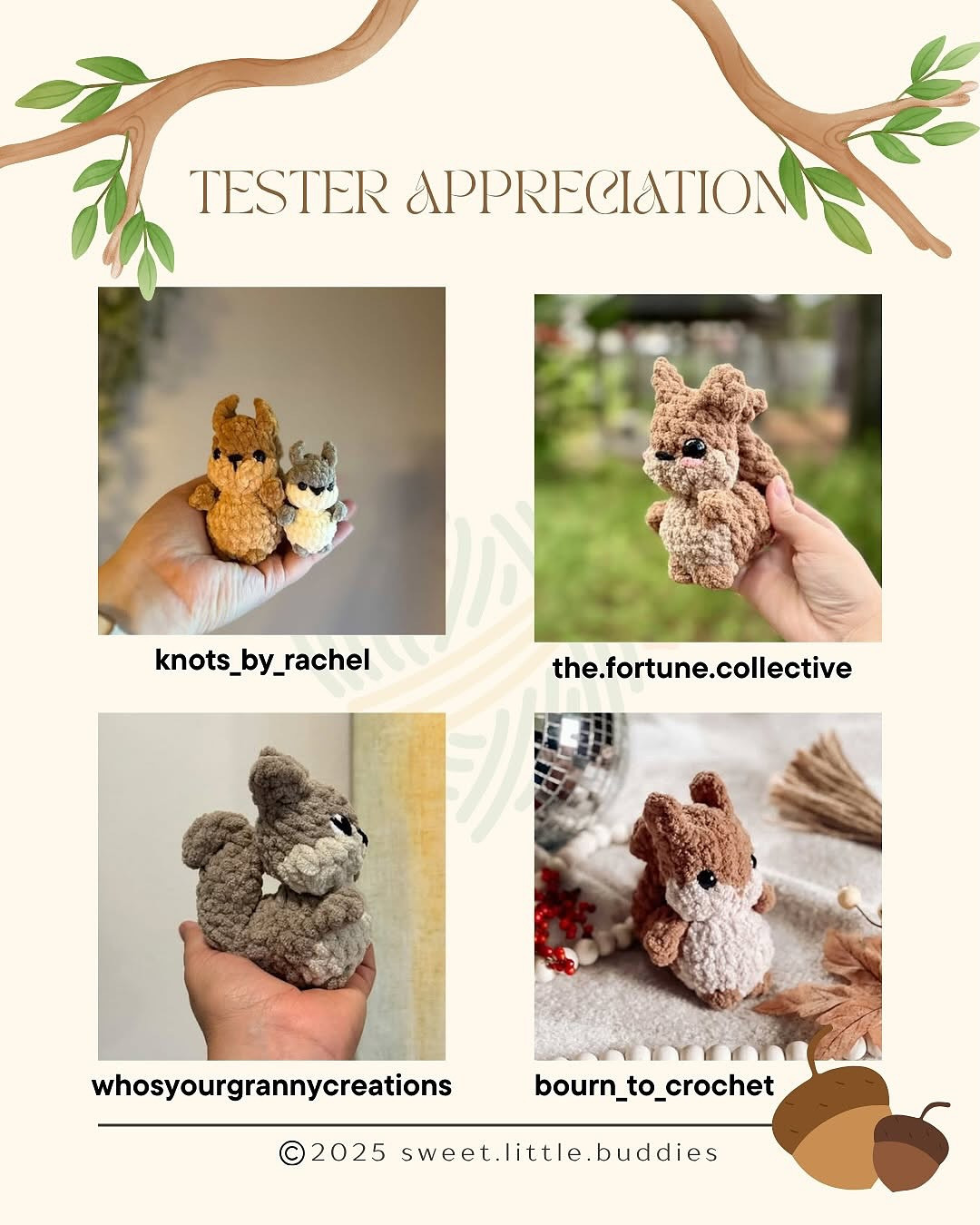 Adorable Squirrel Crochet Pattern for Amigurumi Enthusiasts