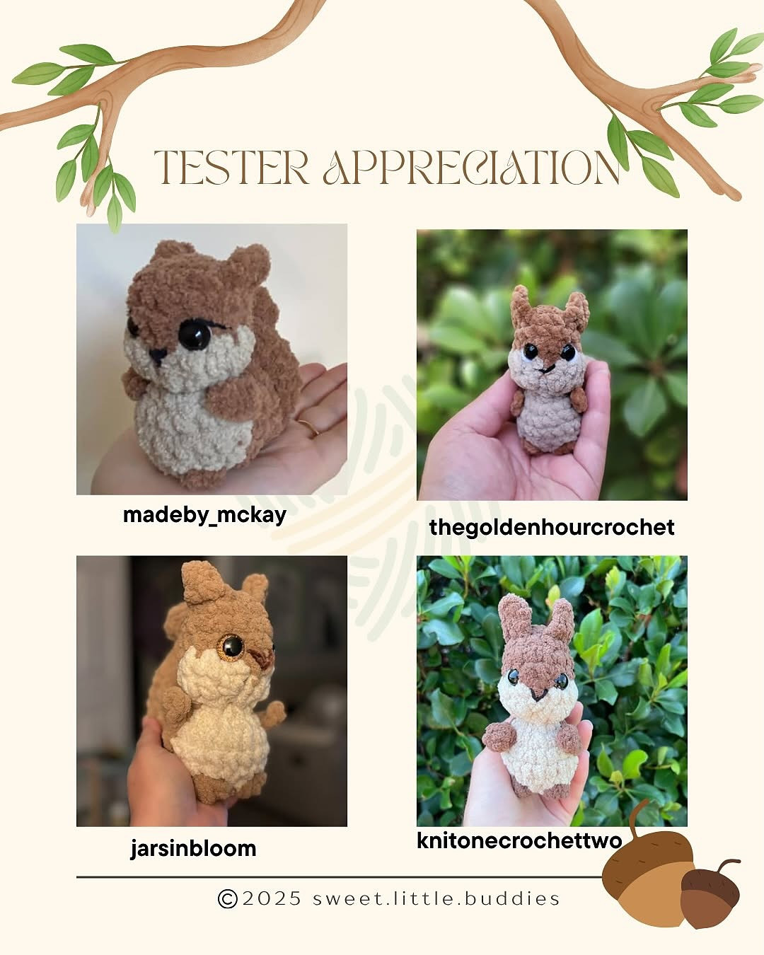 Adorable Squirrel Crochet Pattern for Amigurumi Enthusiasts