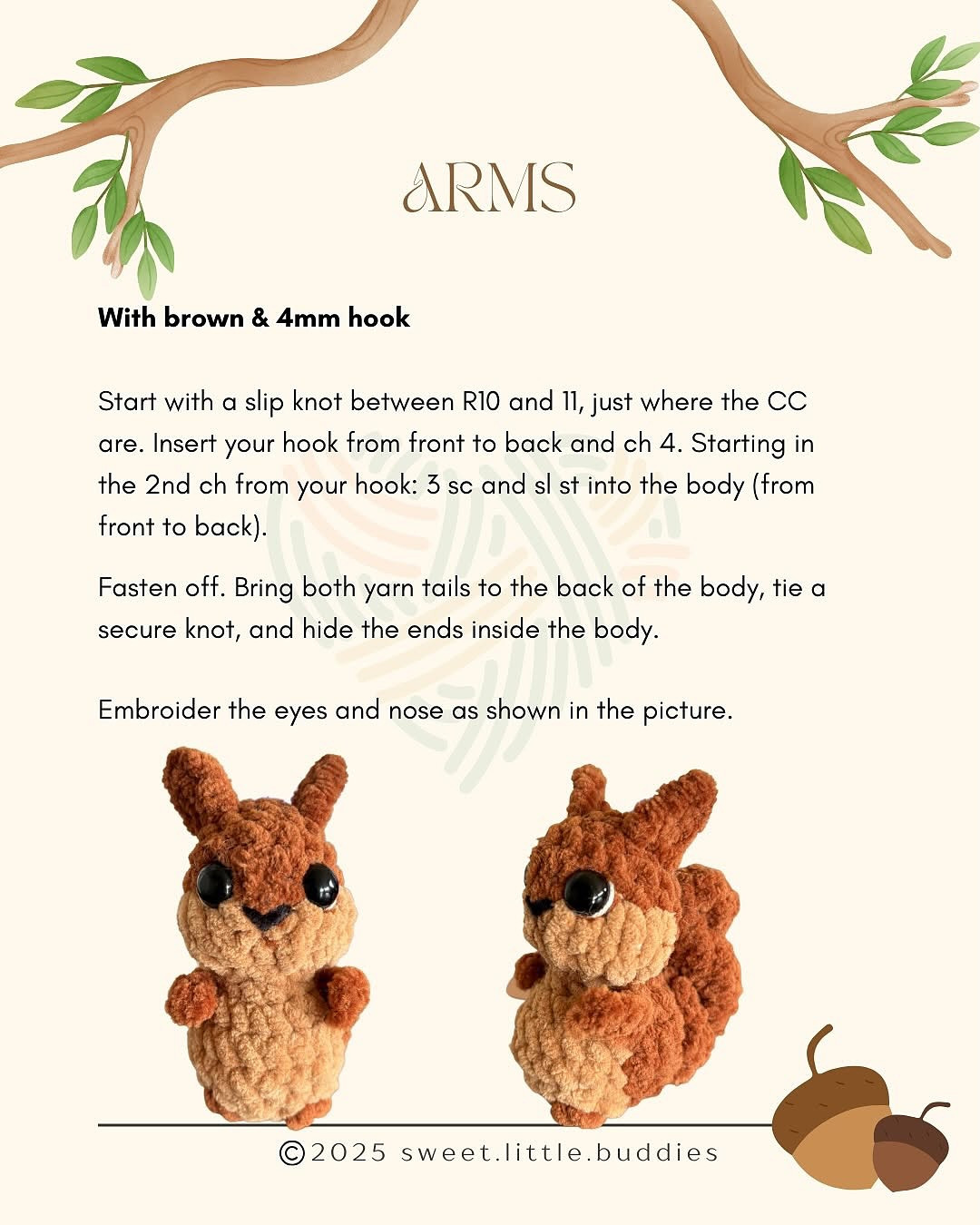 Adorable Squirrel Crochet Pattern for Amigurumi Enthusiasts
