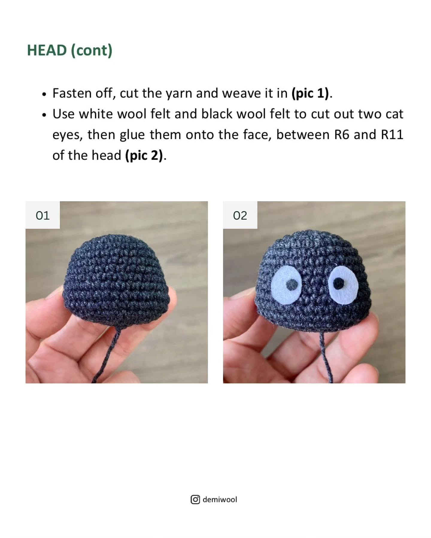 Amigurumi Black Cat Crochet Pattern - Free Jiji Design