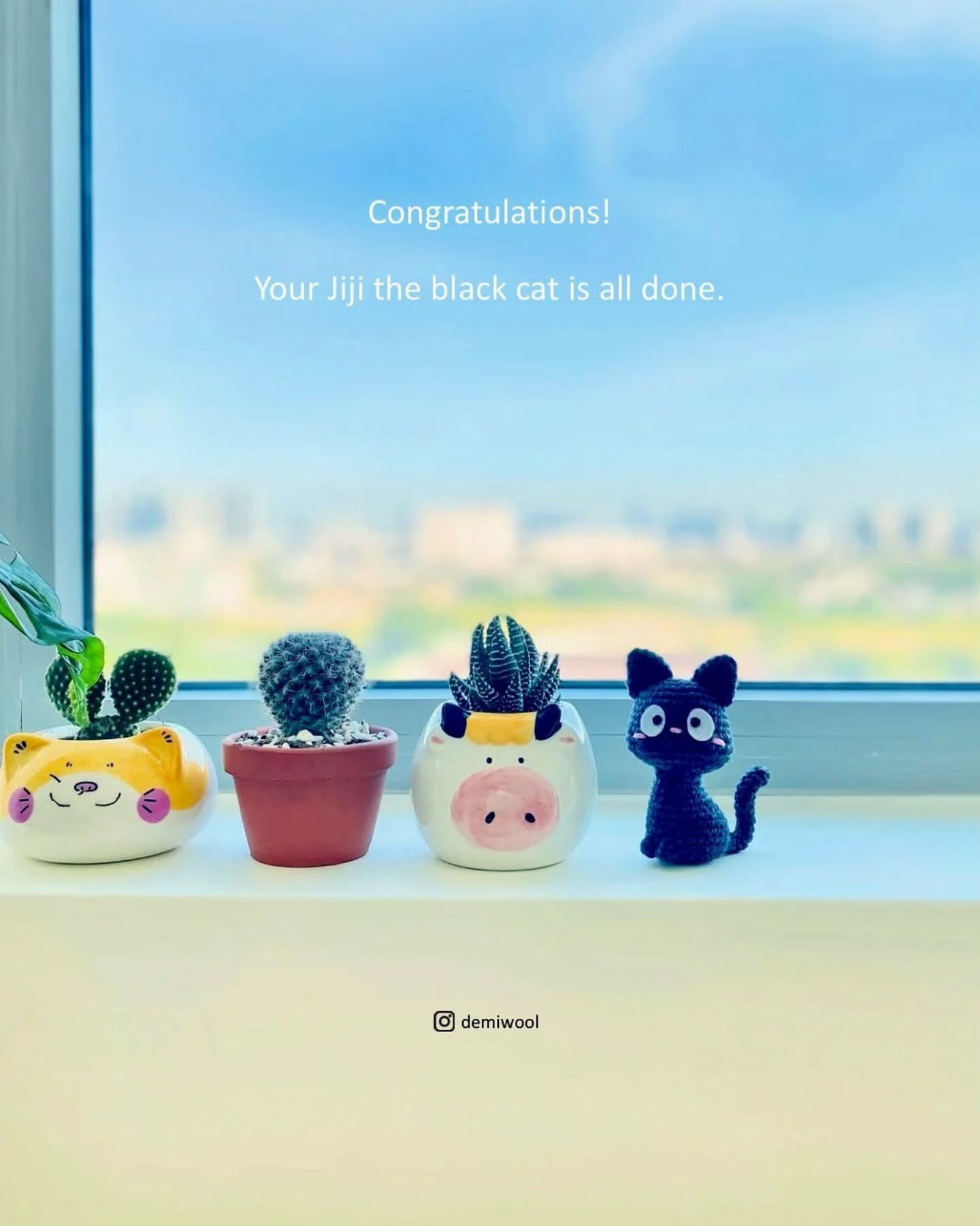 Amigurumi Black Cat Crochet Pattern - Free Jiji Design