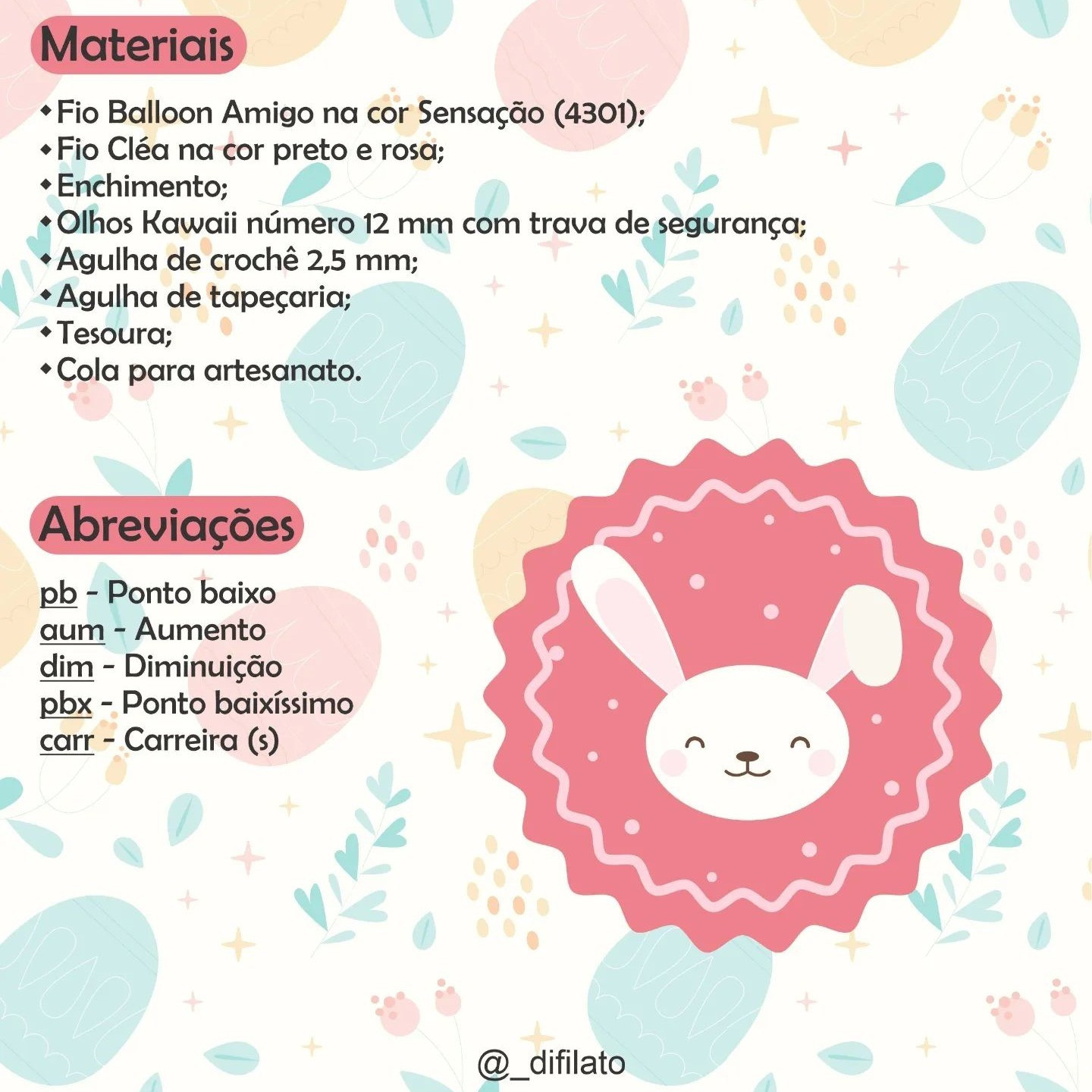 Amigurumi de Coelhinho da Páscoa: Receita Grátis para Crochê
