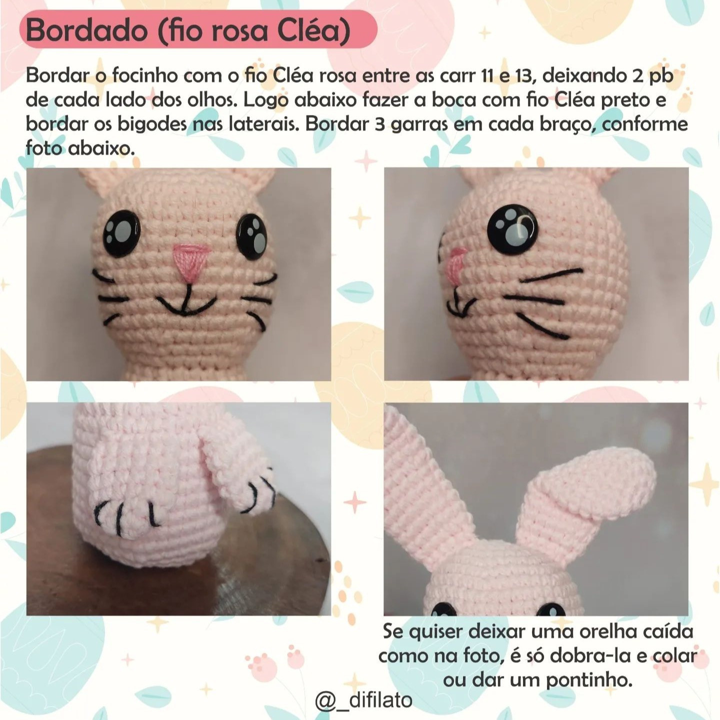 Amigurumi de Coelhinho da Páscoa: Receita Grátis para Crochê