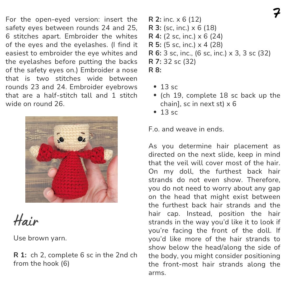 Amigurumi Our Lady of Fatima Free Crochet Pattern Tutorial