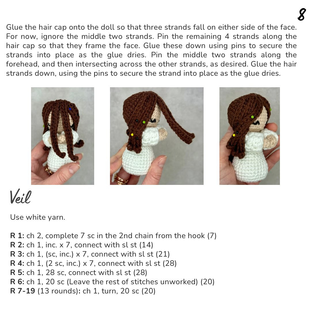 Amigurumi Our Lady of Fatima Free Crochet Pattern Tutorial