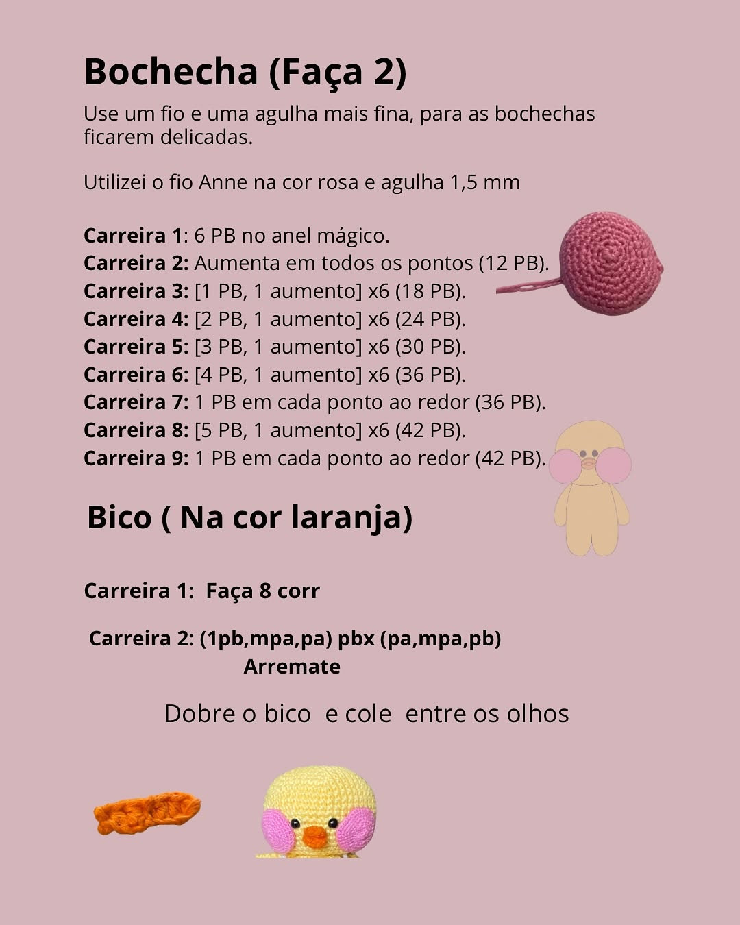 Amigurumi Pato Fofo de Crochê com Receitas Grátis