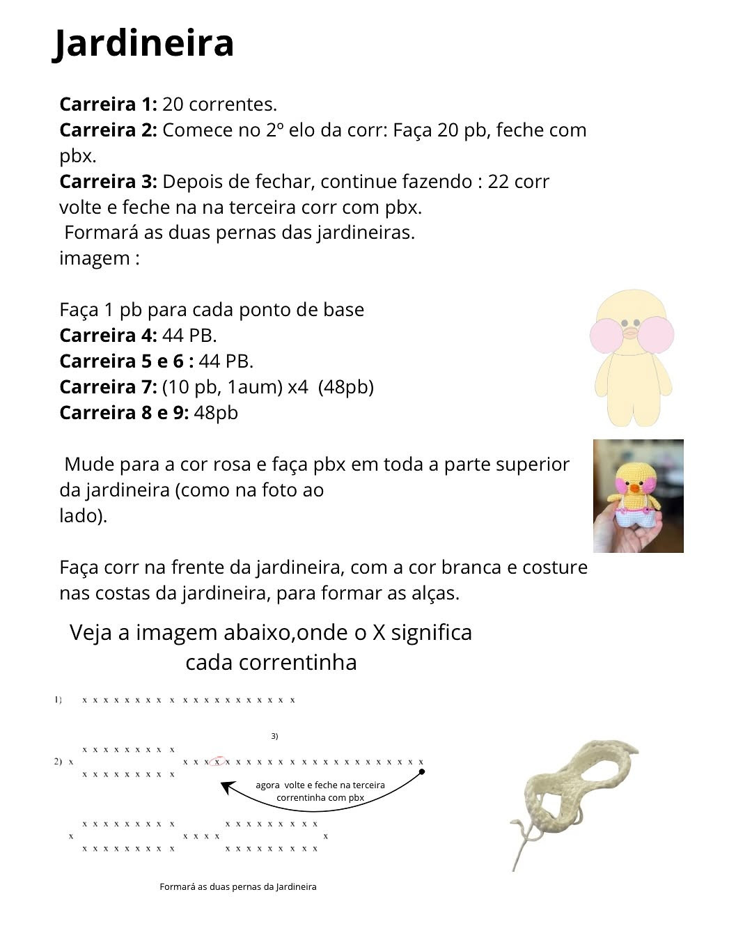 Amigurumi Pato Fofo de Crochê com Receitas Grátis
