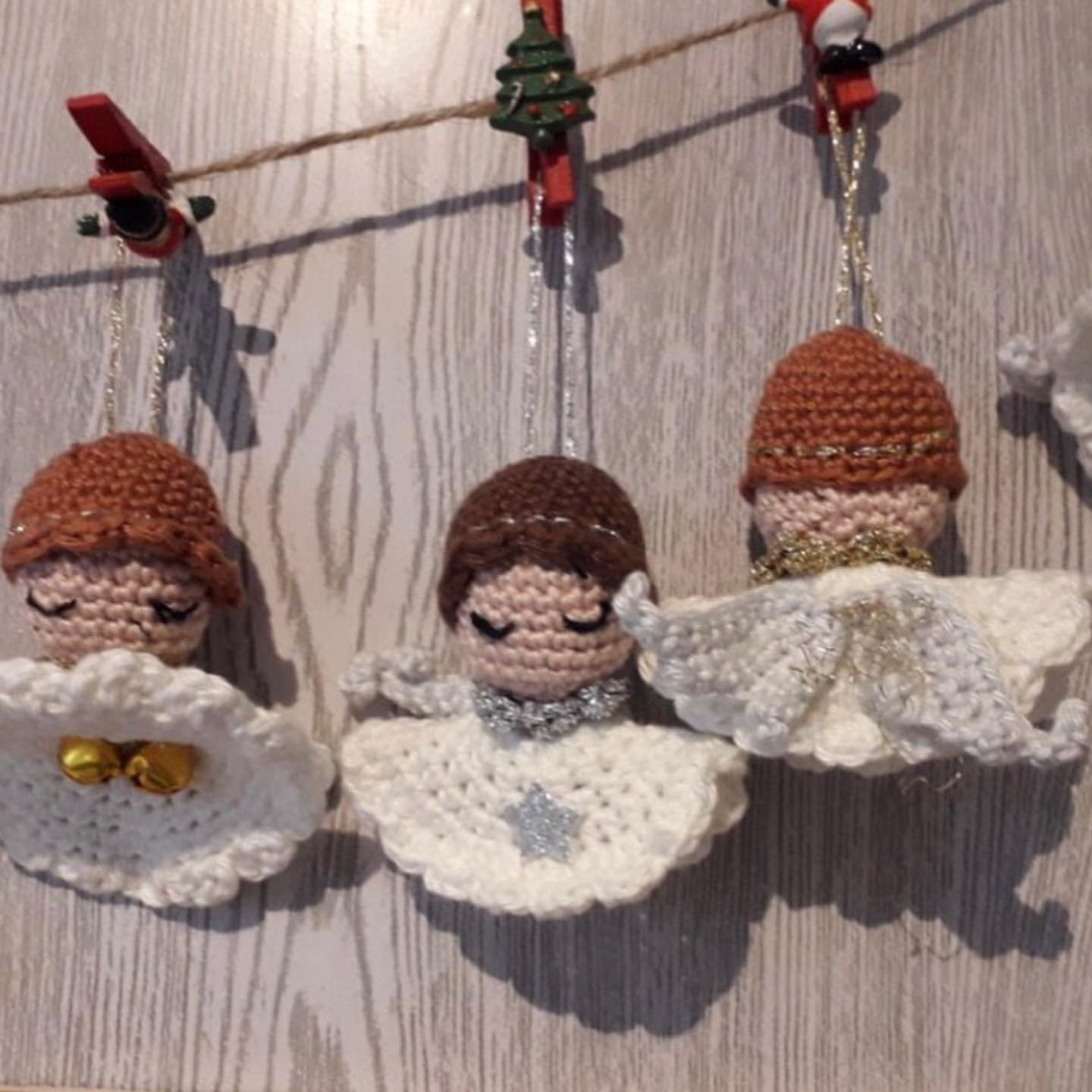Ange de Noël au Crochet pour Décorations de Noël