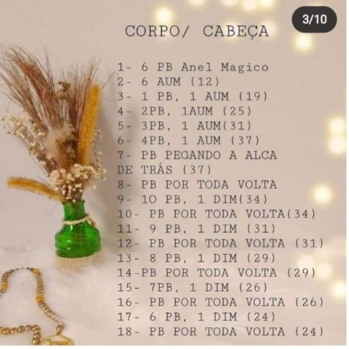 Anjo de Crochê com Coração Verde