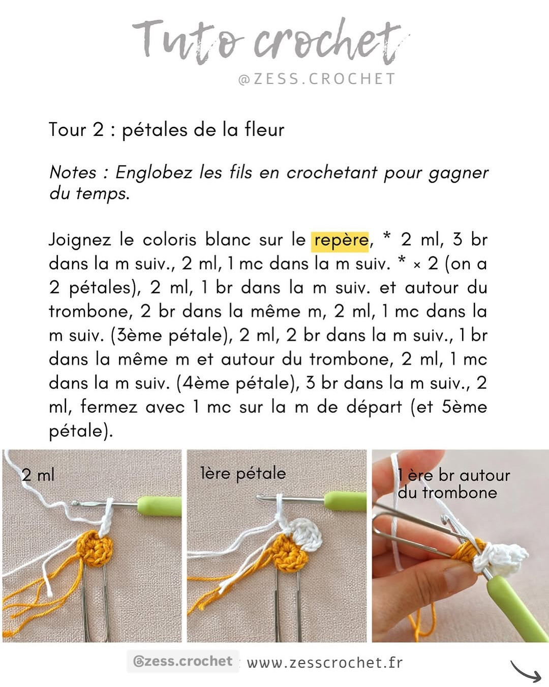 Apprenez à créer des marque-pages fleurs au crochet facilement.