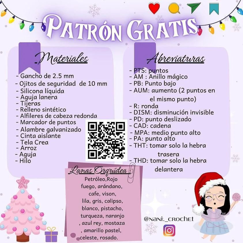 Árbol de Navidad de ganchillo con patrón gratuito