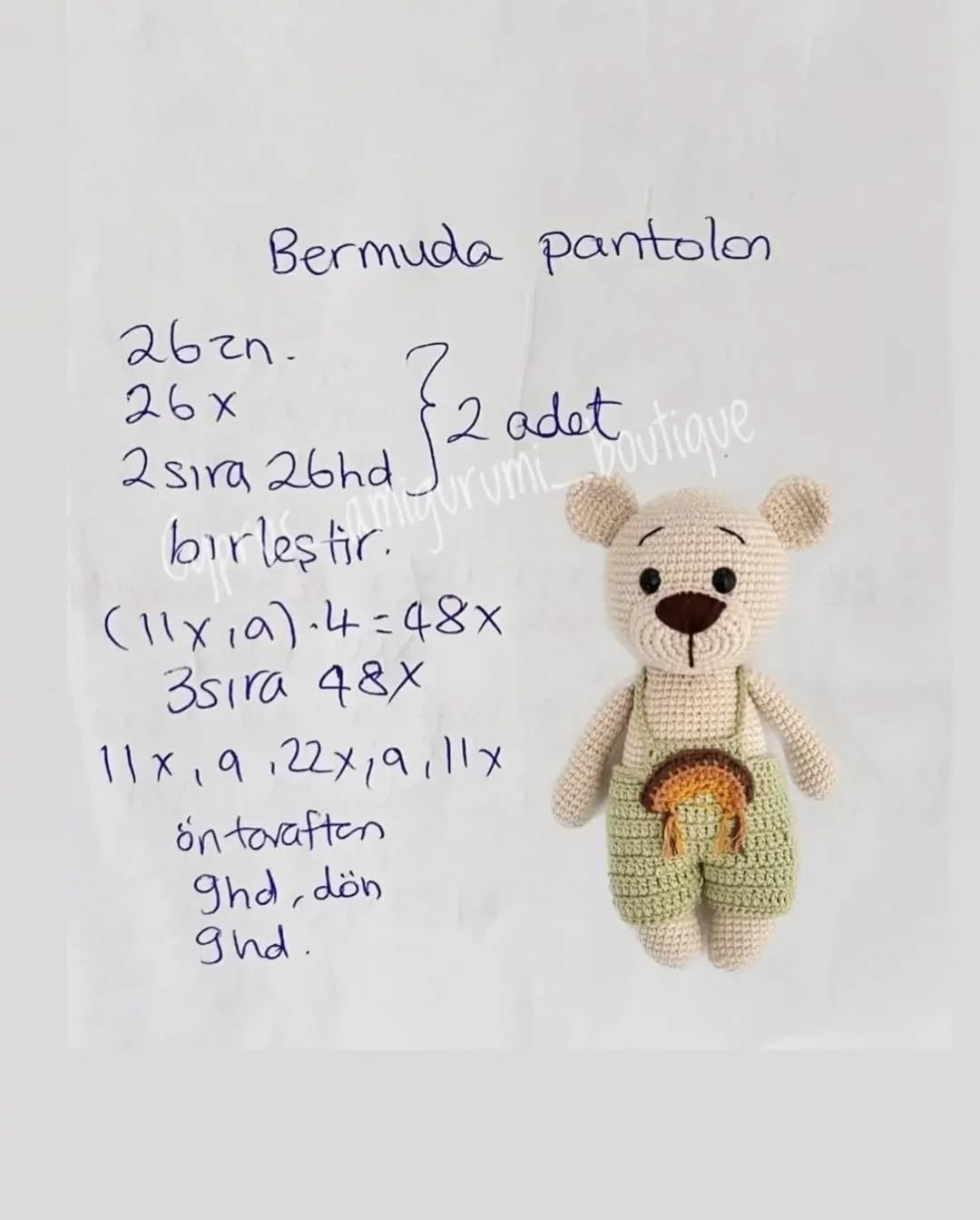 Bahçıvan Ayıcık Tarifi: Sevimli ve Kolay Amigurumi Yapımı