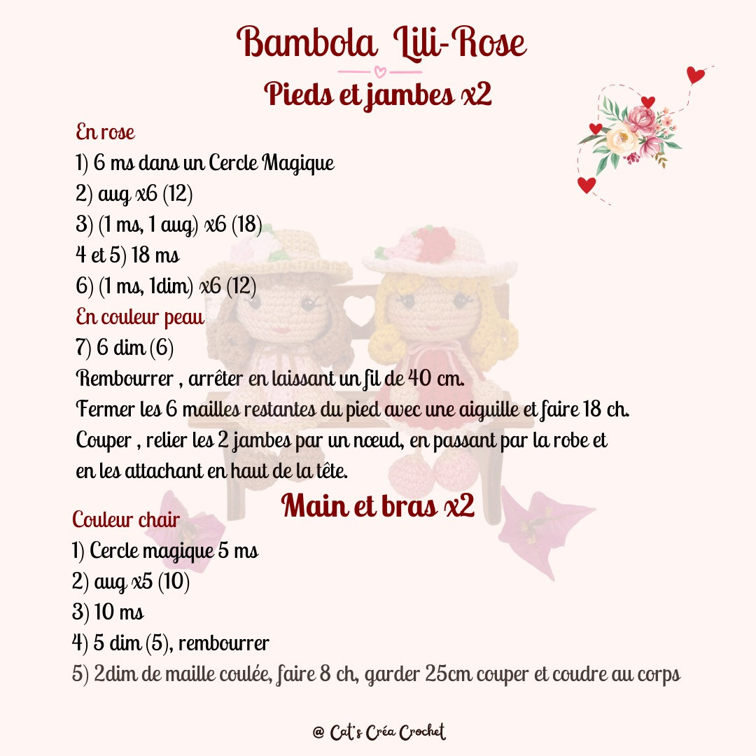 Bambola Bonne fête maman Lili-Rose Tutoriel gratuit