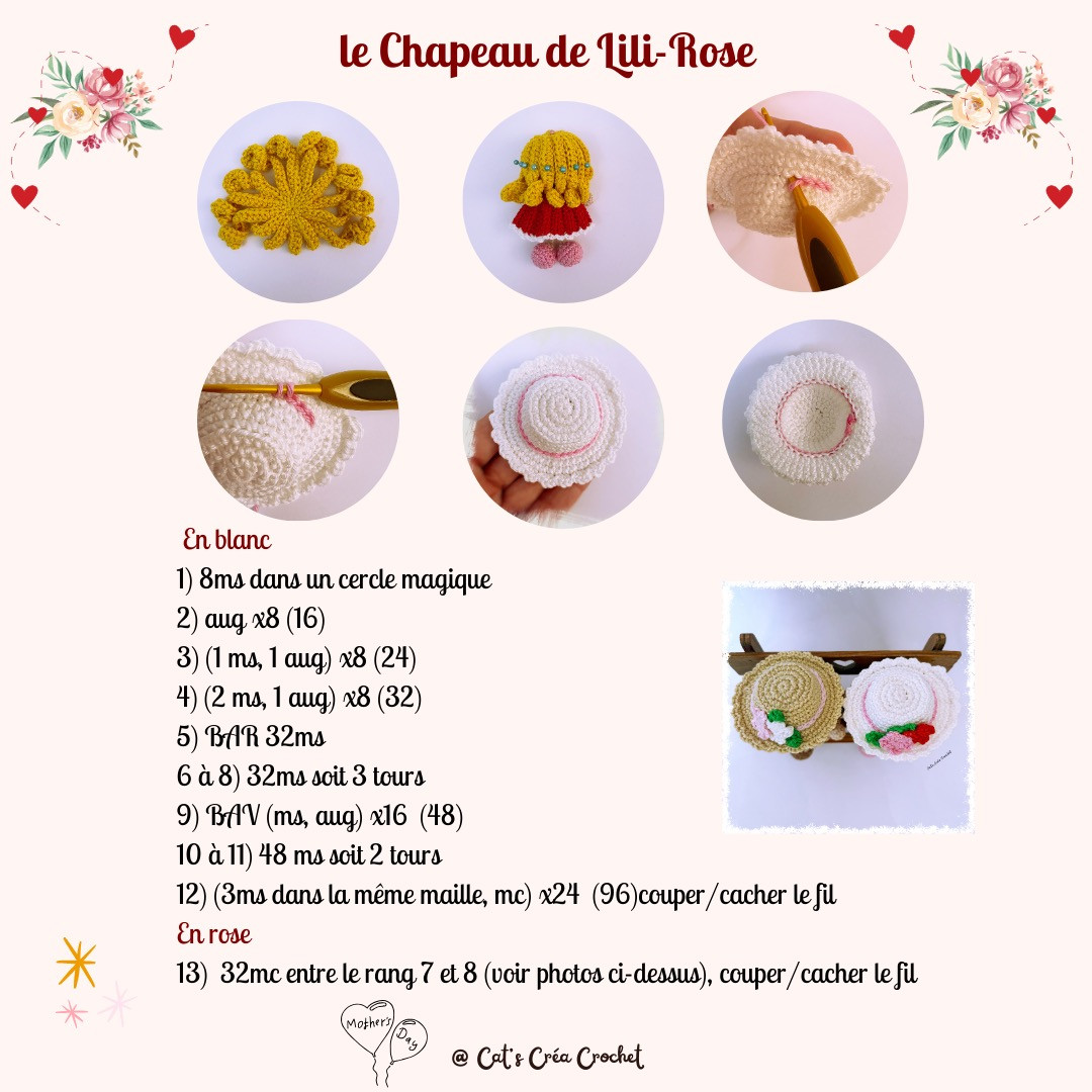 Bambola Bonne fête maman Lili-Rose Tutoriel gratuit