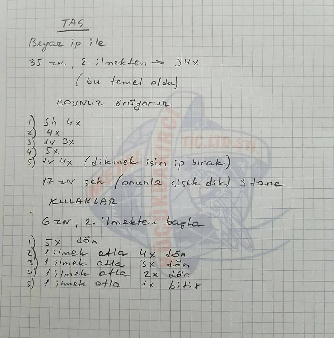 Бесплатная схема вязания игрушки единорога амгуруми
