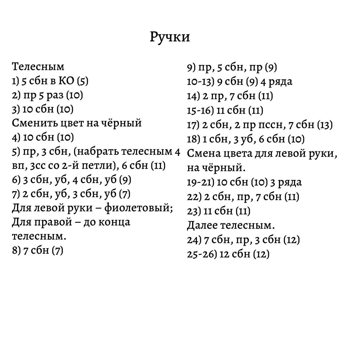 Бесплатное описание базовой фигуры для вязания