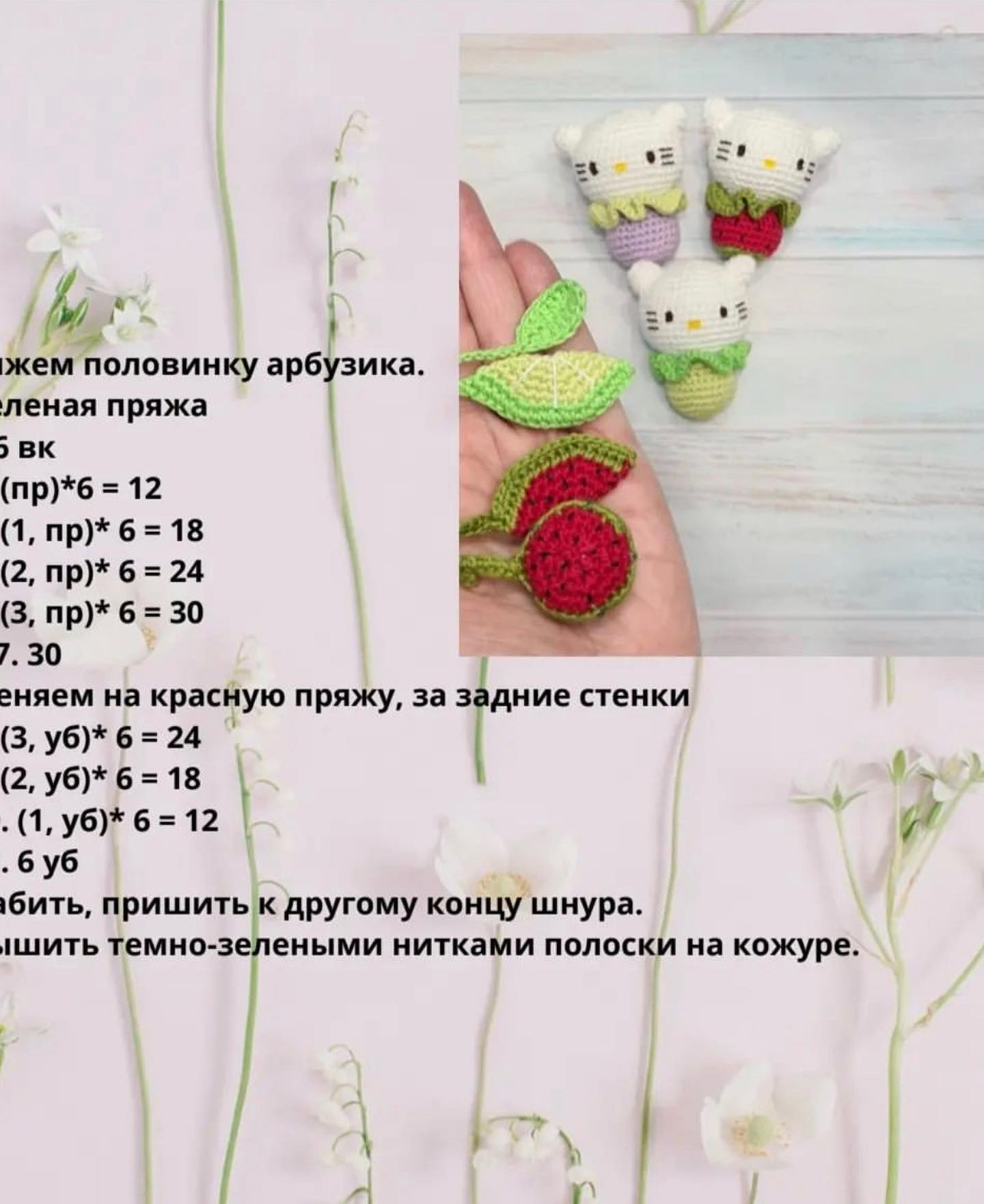 Бесплатное описание брелок Китти