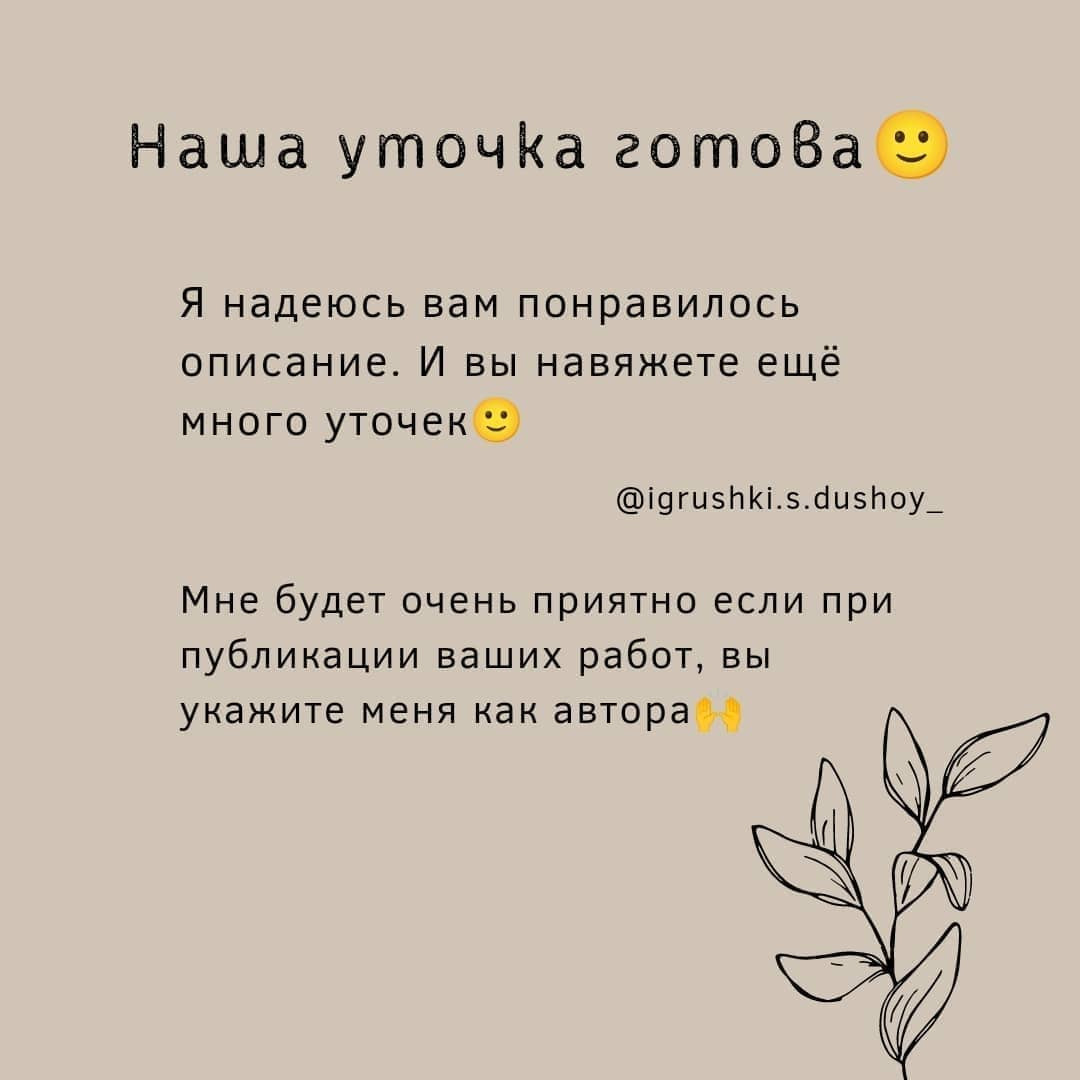 Бесплатное описание уточки Луи