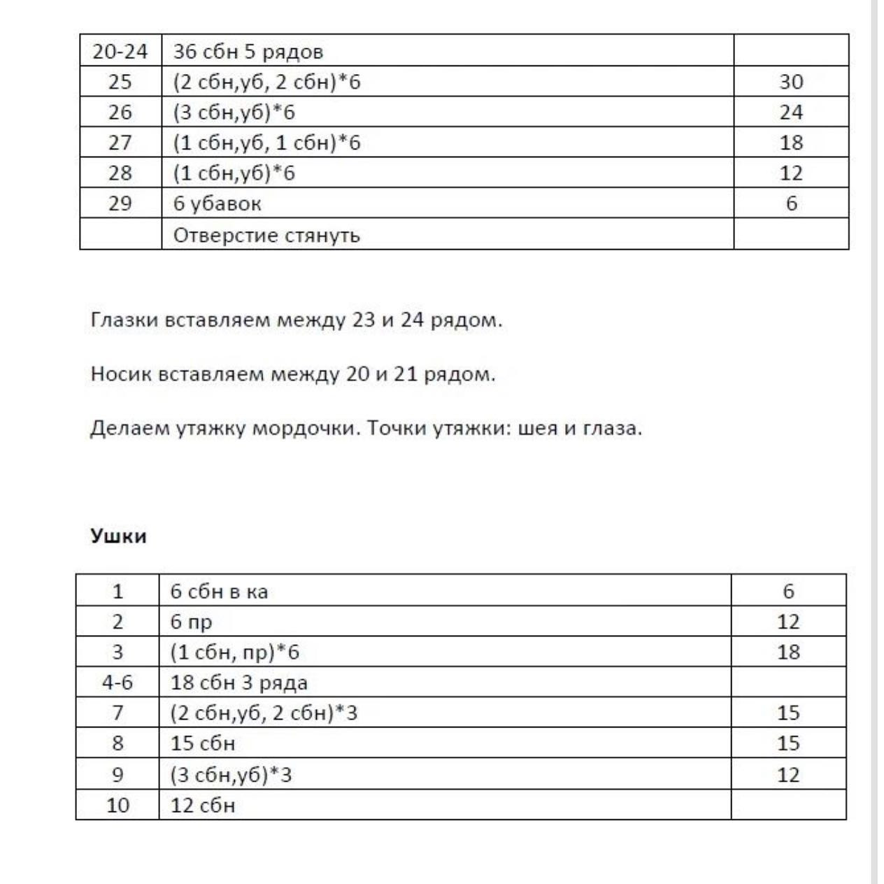 Бесплатное описание вязания зайчика крючком с бантиком