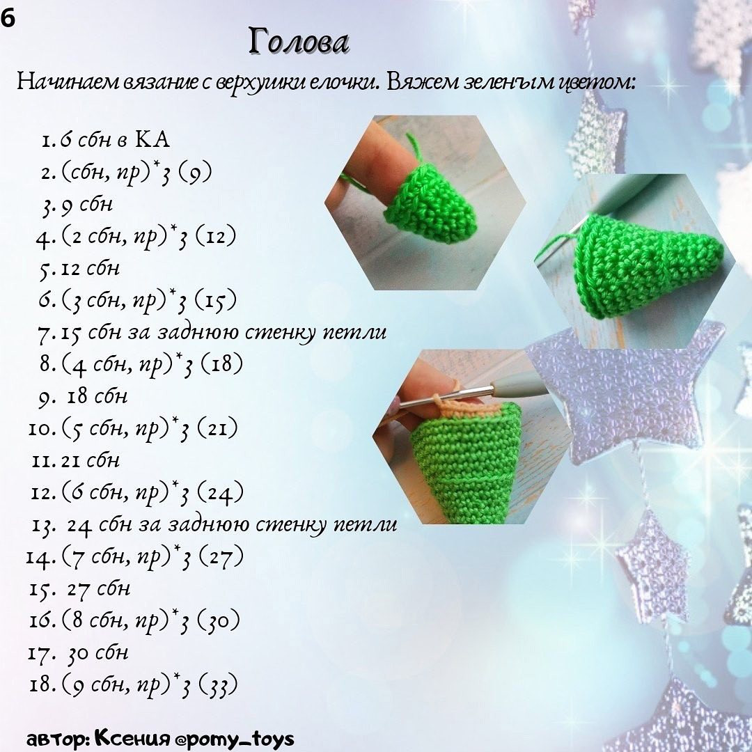 Бесплатный мастер-класс по вязанию новогодней игрушки