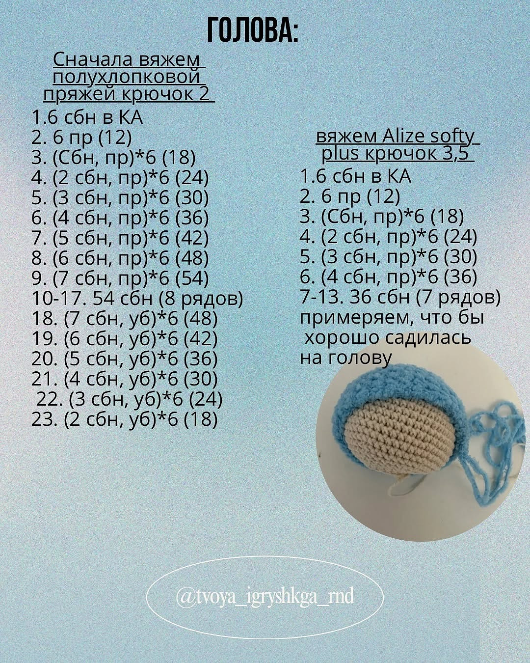 Бесплатный мастер-класс по вязанию плюшевых игрушек
