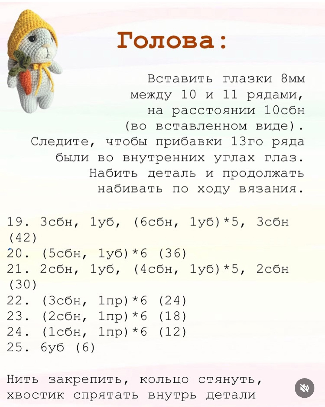 Бесплатный мастер-класс «Зайка малышка»