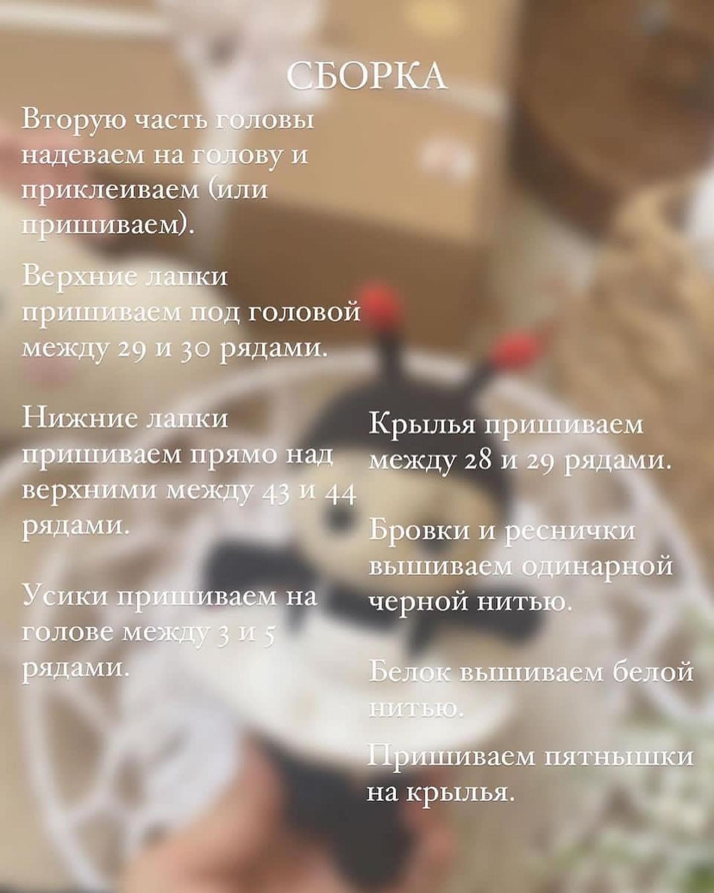 Бесплатный МК «Божья коровка» @iskorka_toys