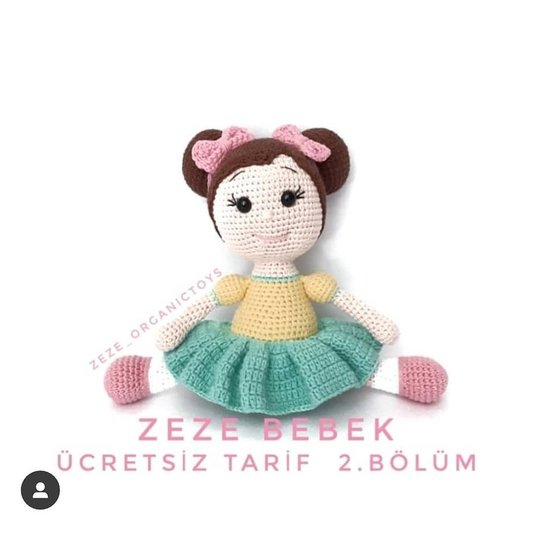 Бесплатный узор для вязания куклы Zeze
