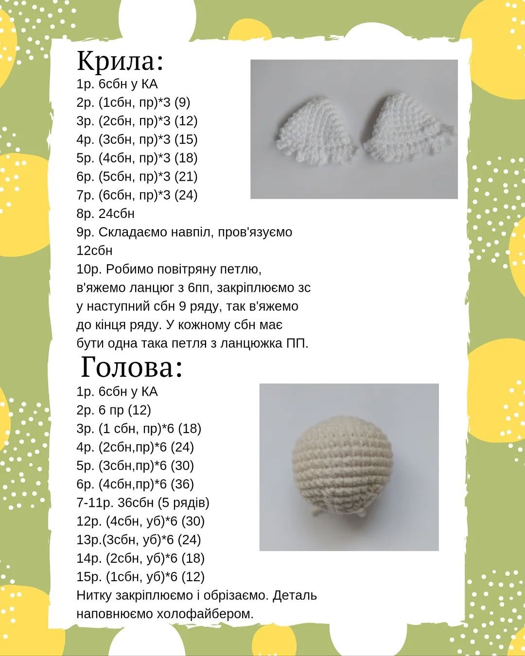 Безкоштовний майстер-клас з в'язання ляльки ангела