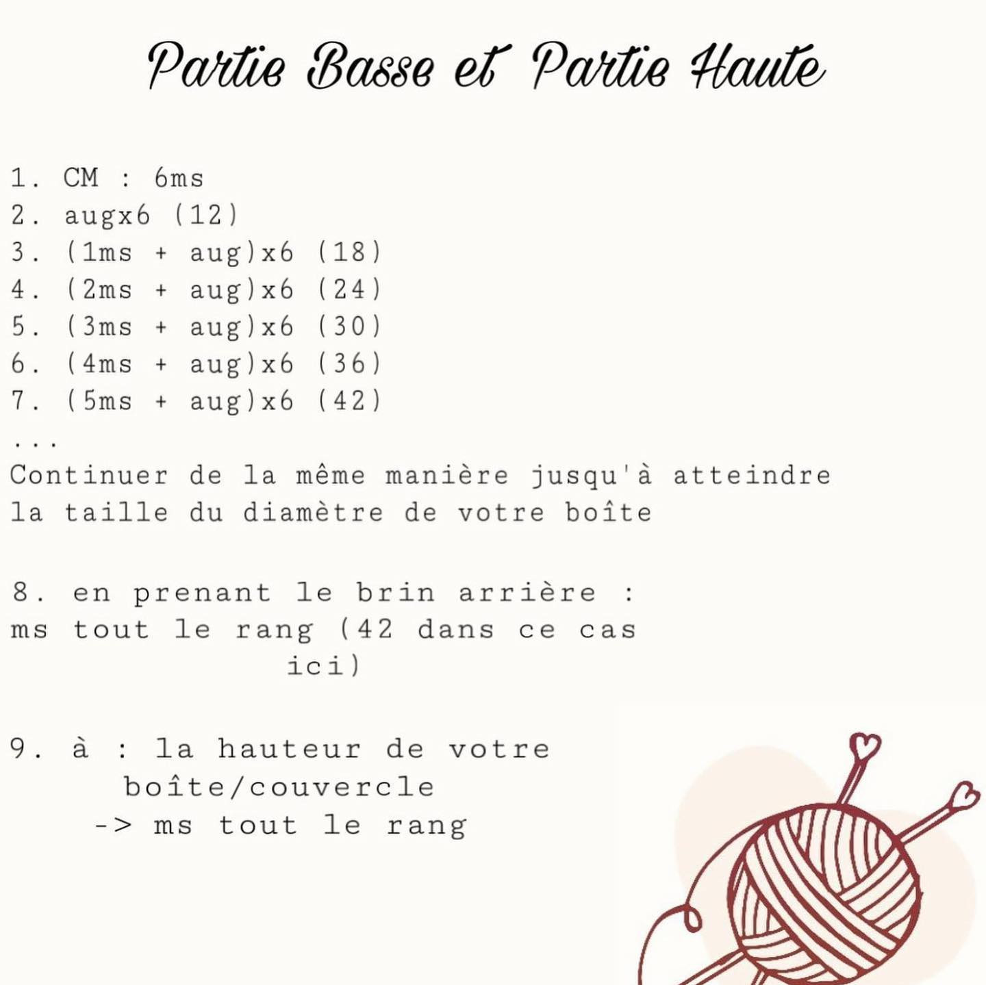 Boîte au crochet avec oreilles de lapin élégantes