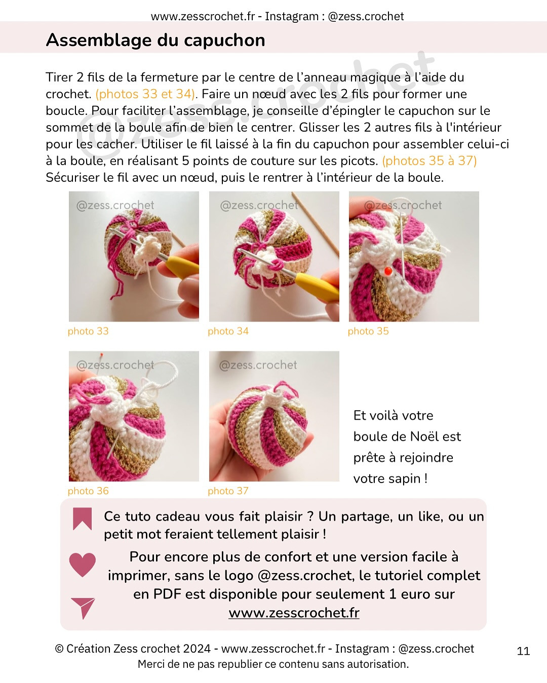 Boule de Noël au crochet: Créez vos décorations festives uniques