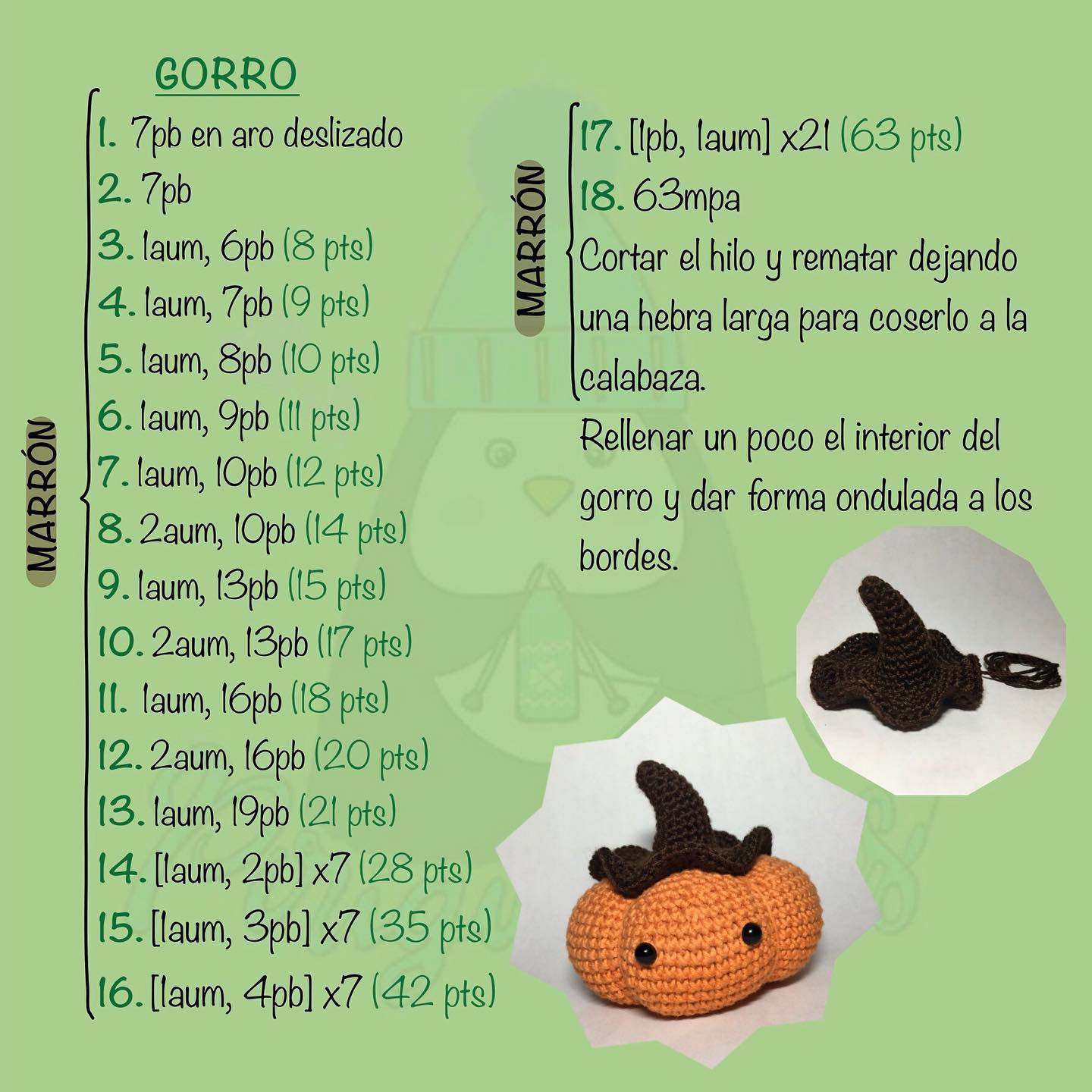 Calabaza de ganchillo: patrón gratuito para Halloween