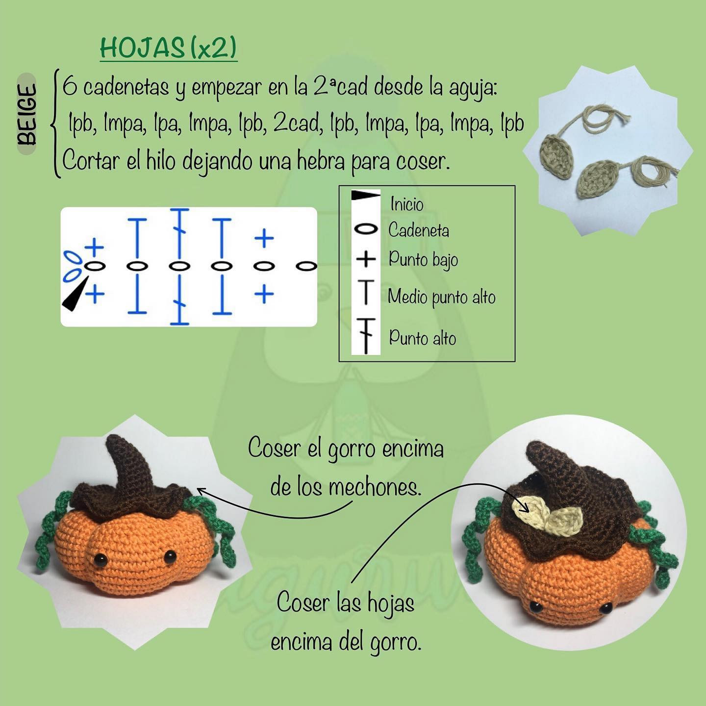 Calabaza de ganchillo: patrón gratuito para Halloween
