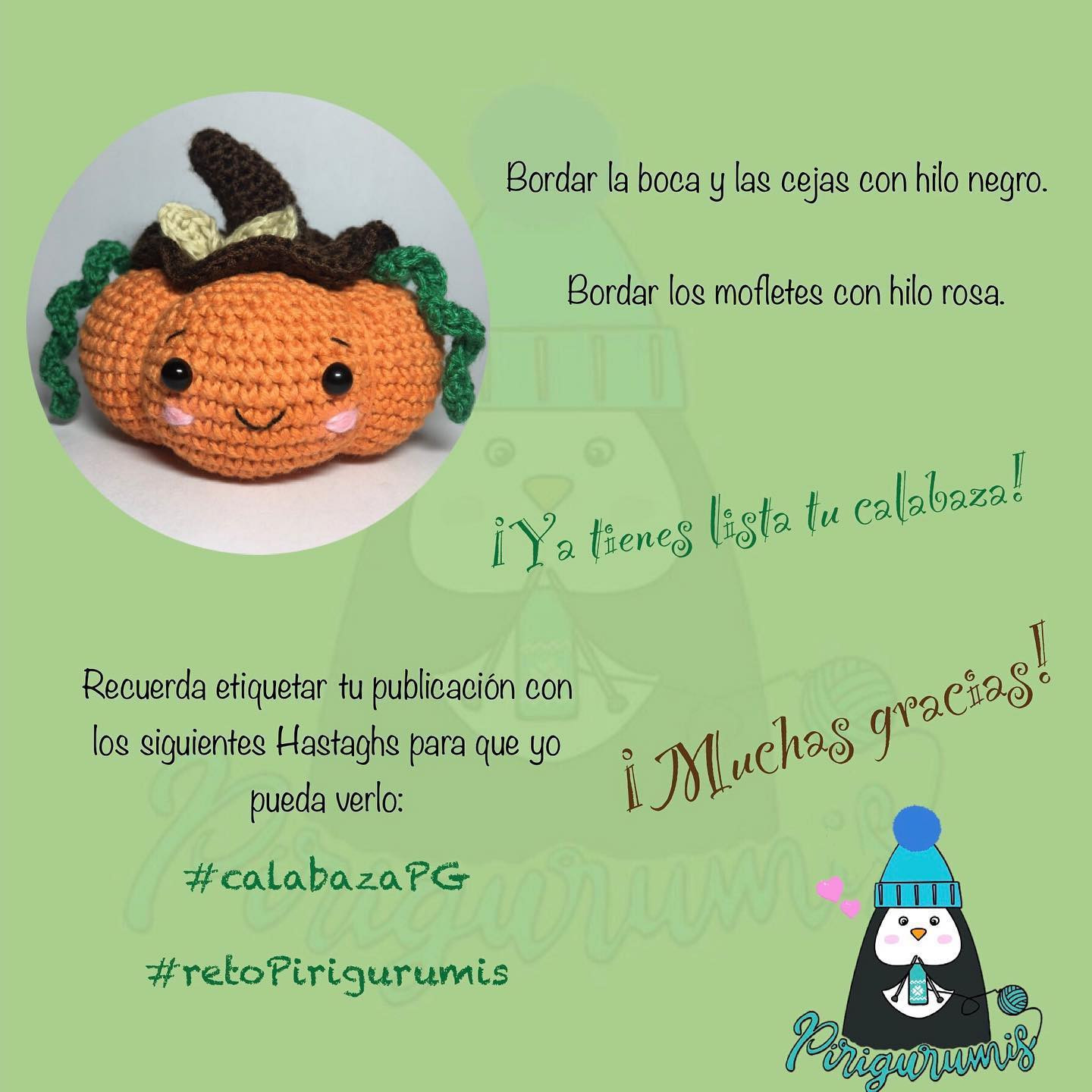 Calabaza de ganchillo: patrón gratuito para Halloween