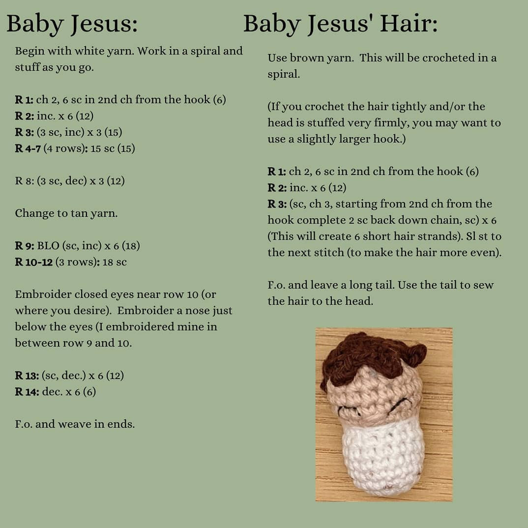 Charming St. Joseph and Child Crochet Pattern for Beginners