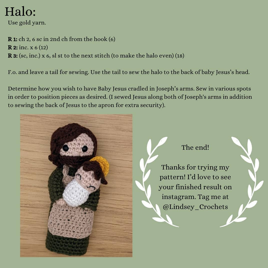 Charming St. Joseph and Child Crochet Pattern for Beginners
