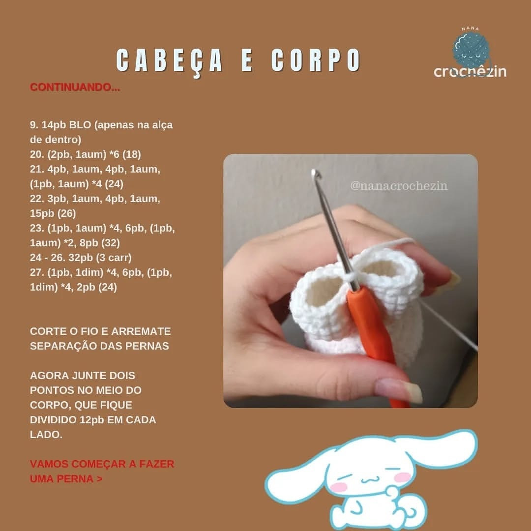 Cinnamoroll: Receita Gratuita de Amigurumi Fofo e Fácil