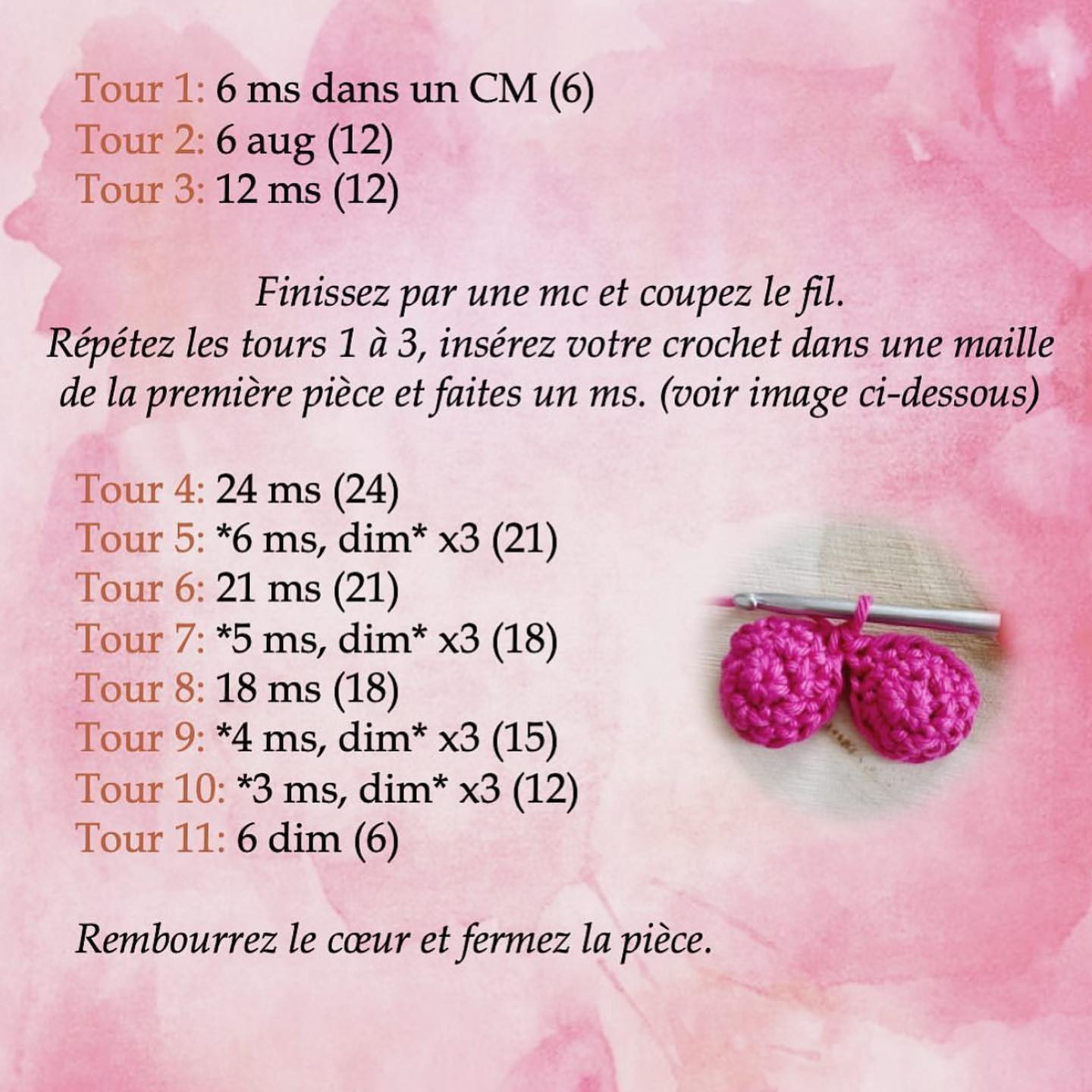 Cœurs en Crochet pour la Saint-Valentin - Modèle Gratuit