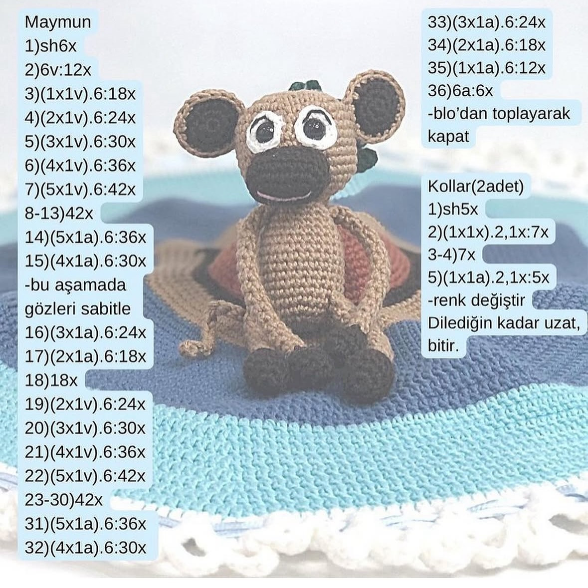 Colorful Crochet Animals Gather for a Fun Adventure