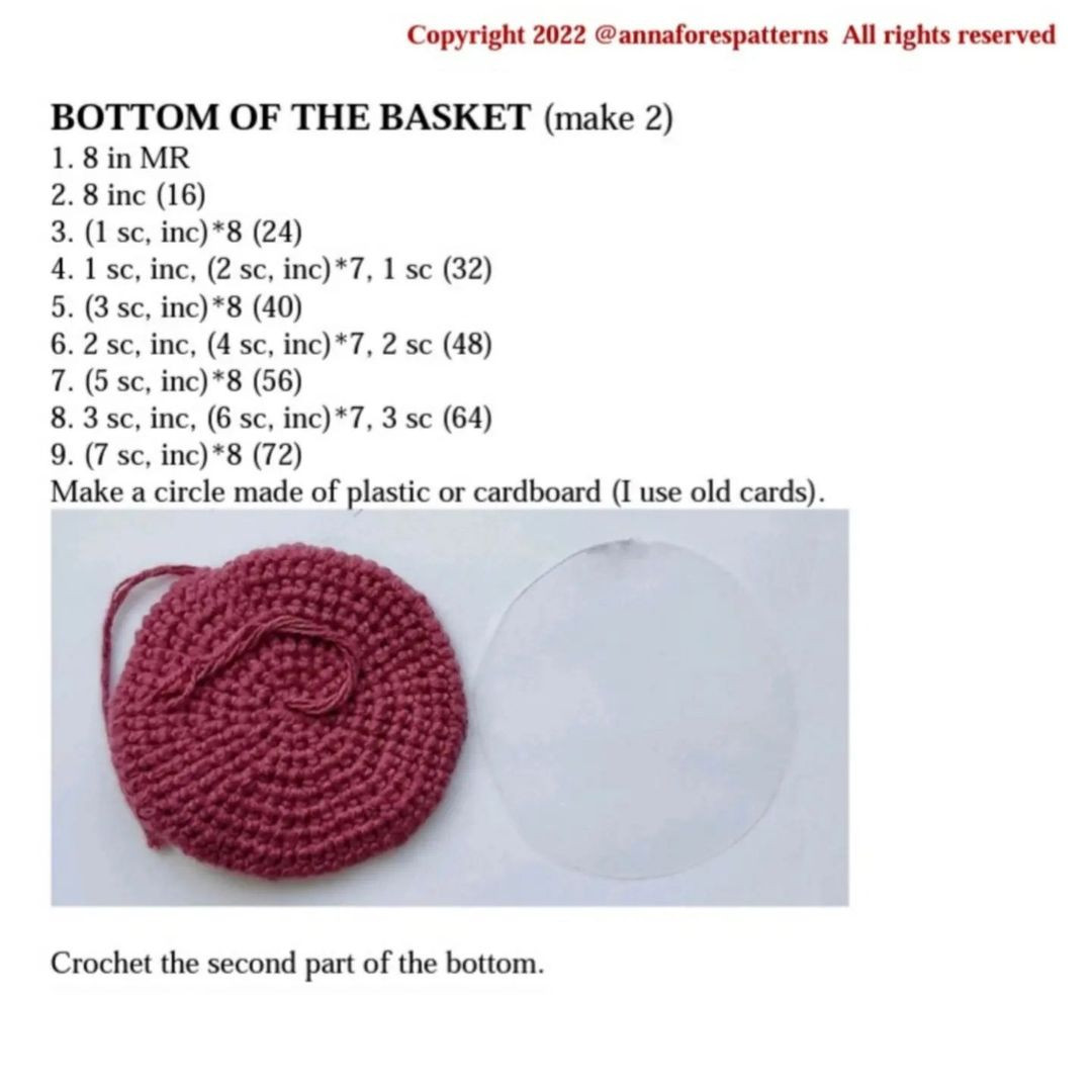 Colorful Crochet Basket Pattern for Easter Decorations