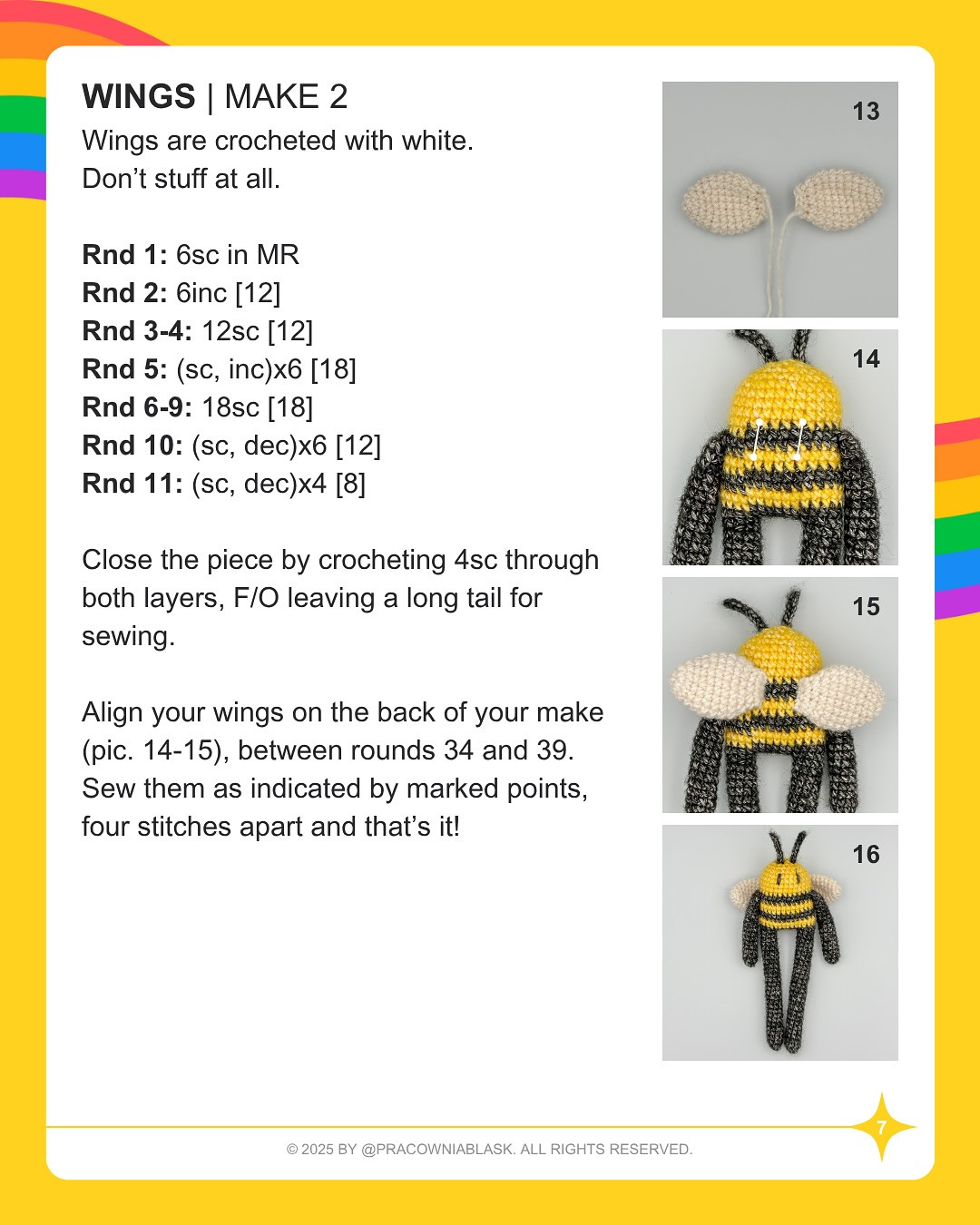 Colorful Crochet Bees: Free Pattern for Creative Crafts