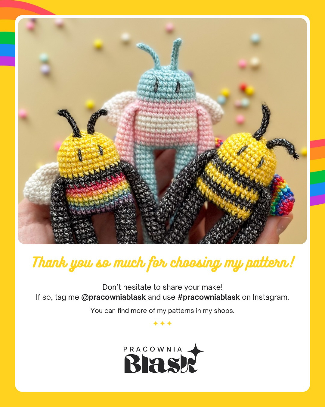 Colorful Crochet Bees: Free Pattern for Creative Crafts