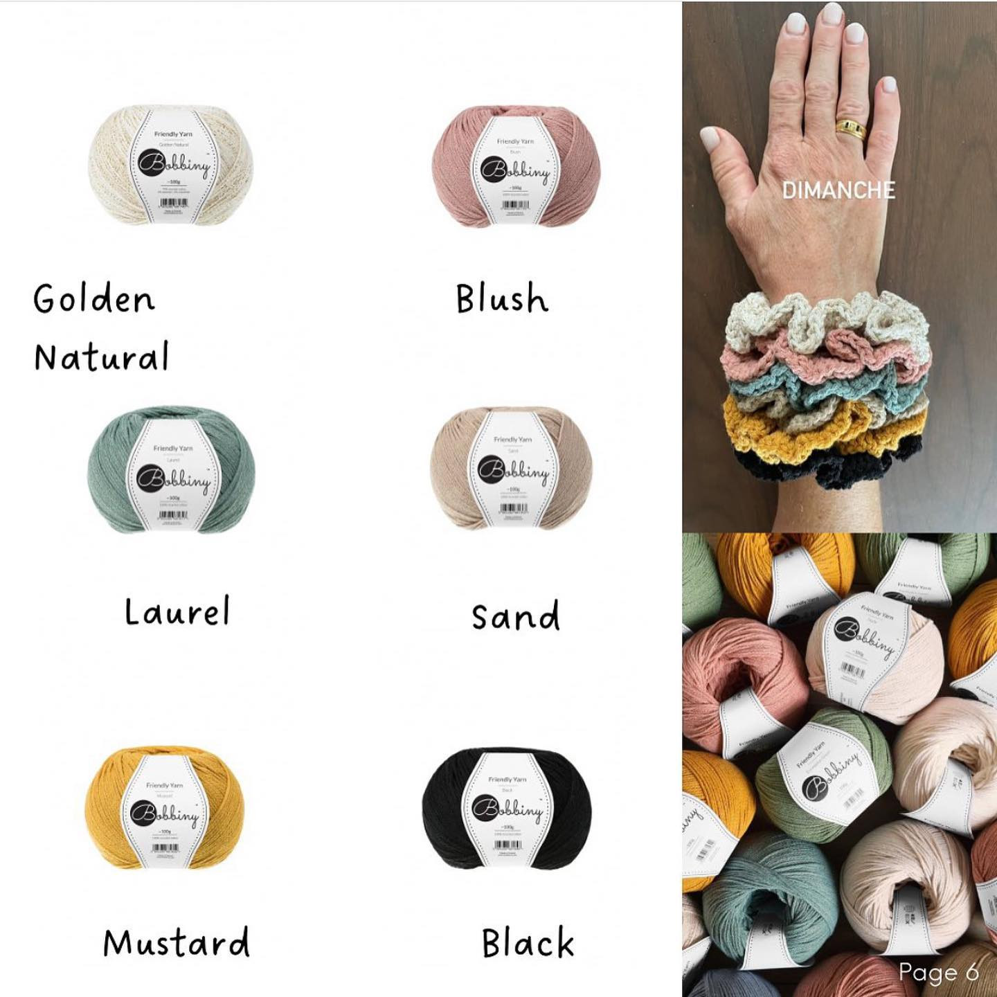 Colorful Crochet Scrunchies Pattern for Every Day of the Week